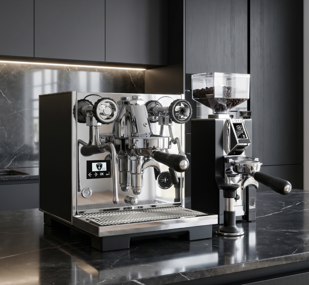 Costanza R + Libra 55 met tamper (Zwart)