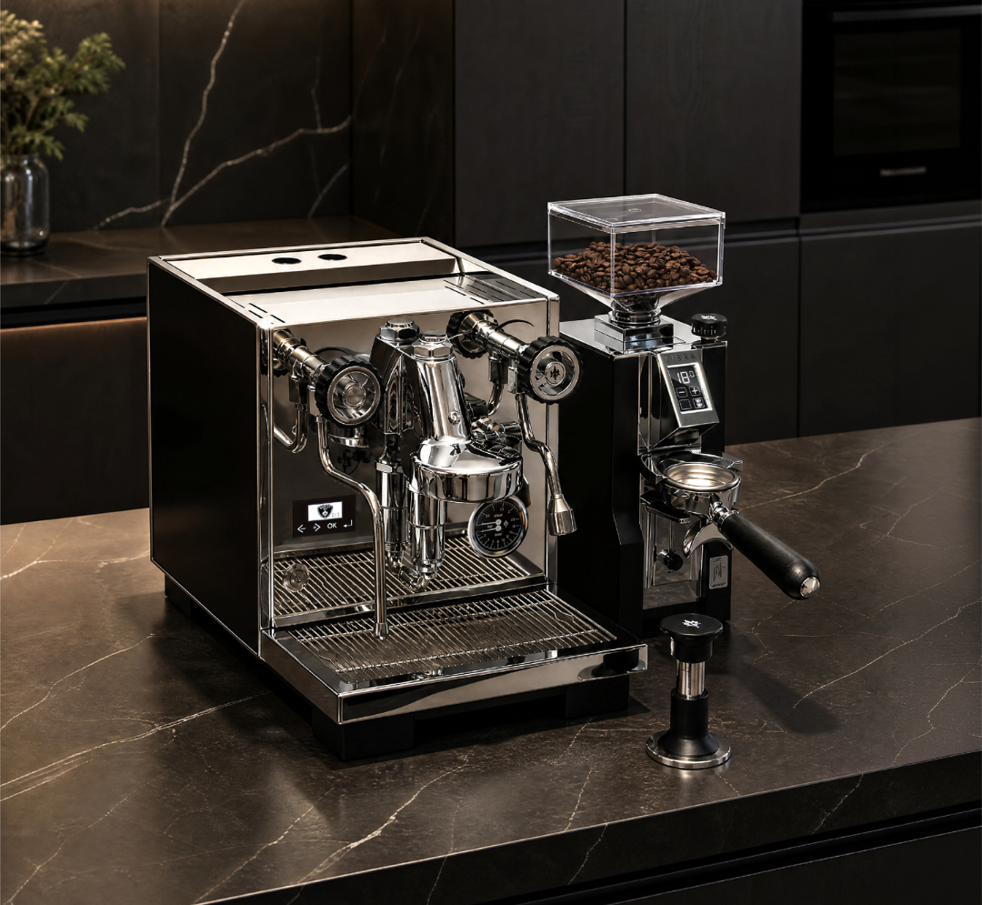 Costanza R + Libra 55 met tamper (Zwart)