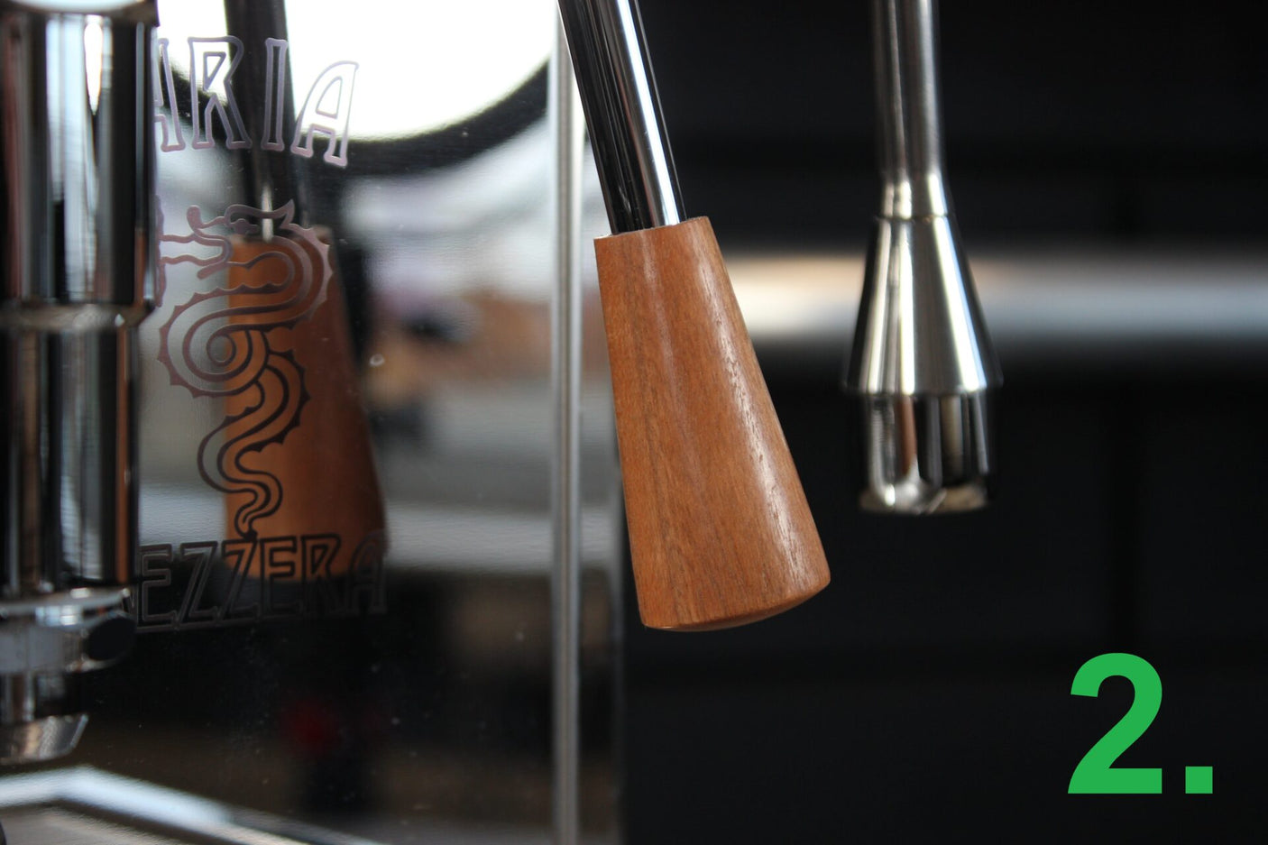 E61 Lever knop hout (Universeel)