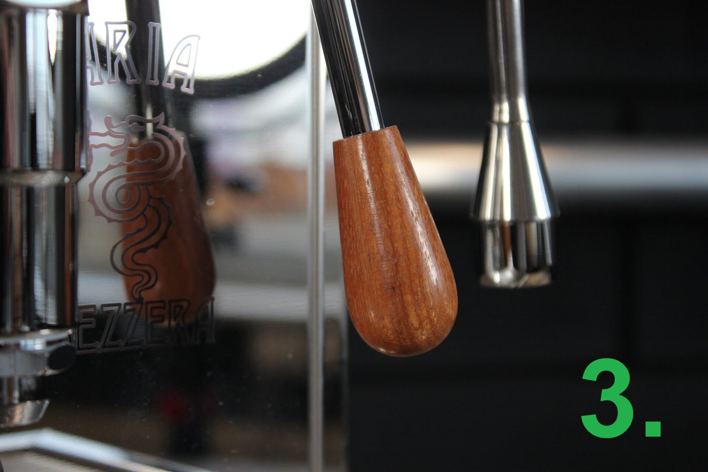 E61 Lever knop hout (Universeel)