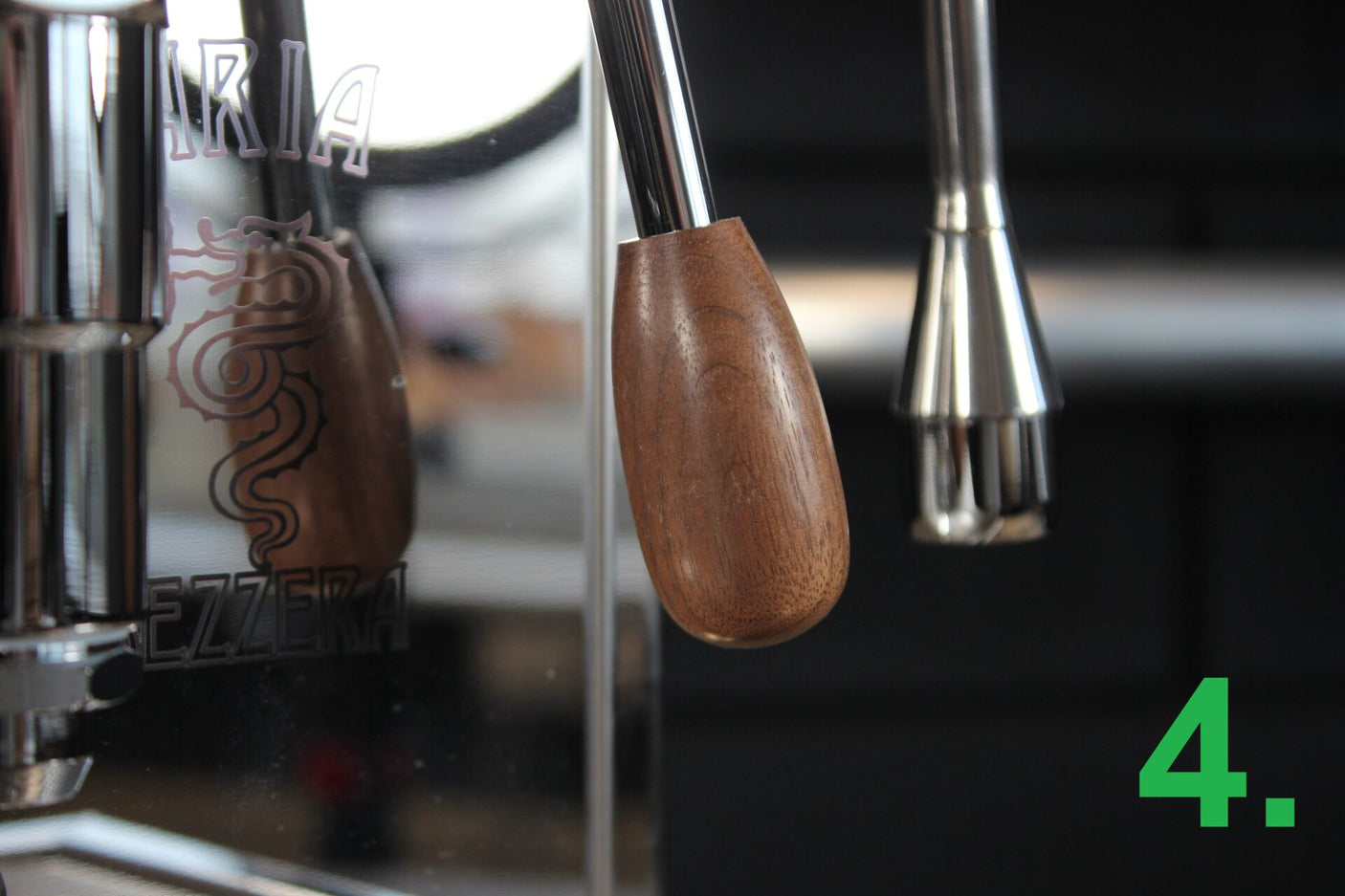 E61 Lever knop hout (Universeel)