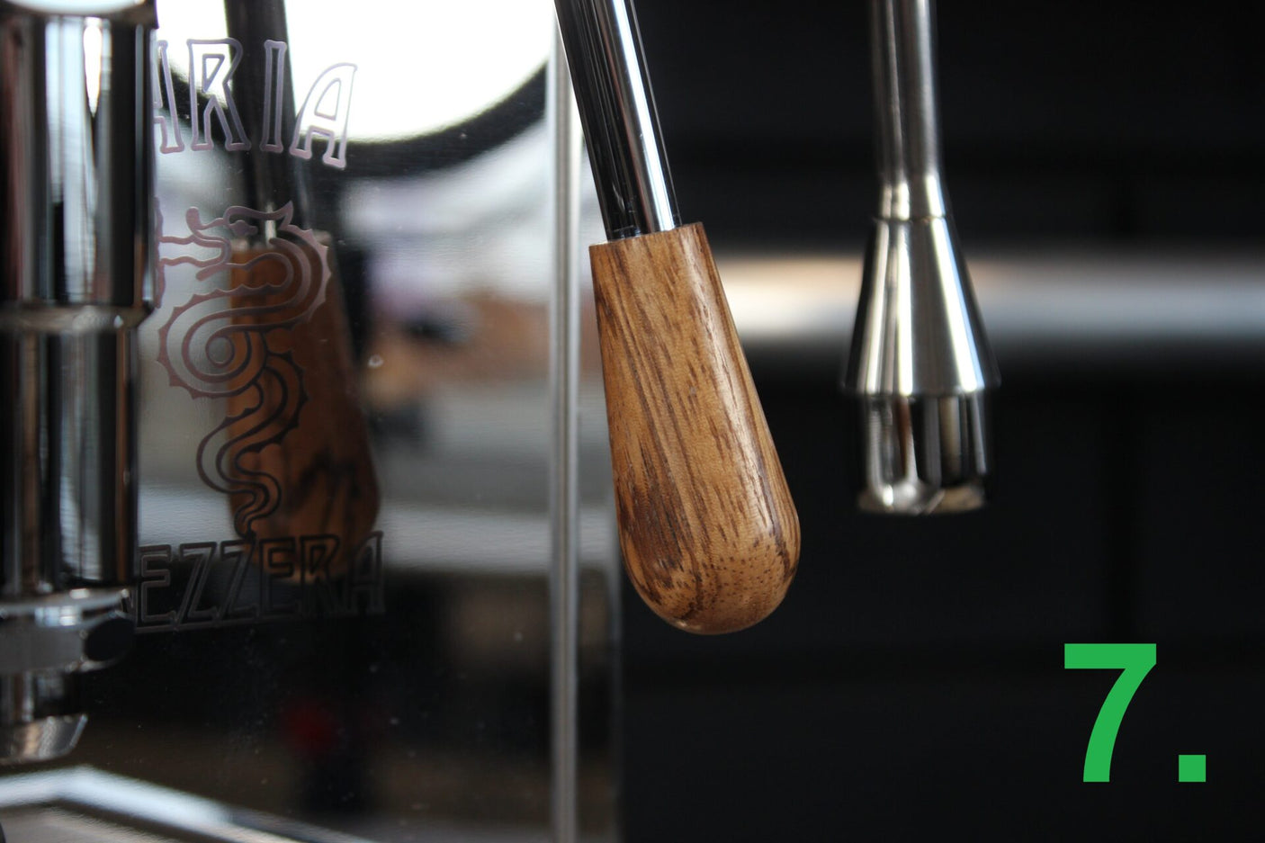 E61 Lever knop hout (Universeel)