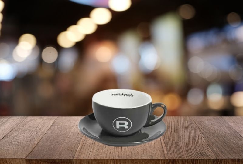 Rocket People Kopjes Cappuccino XL Grijs (6st)