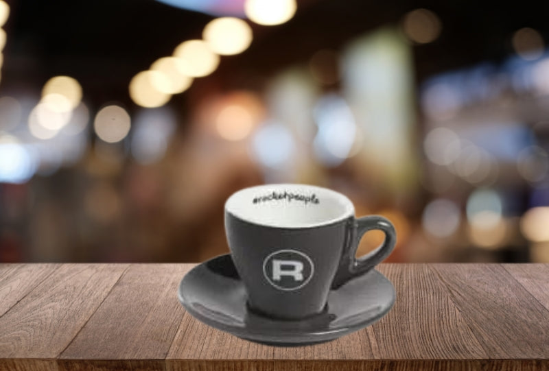 Rocket People Kopjes Espresso Grijs (6st)