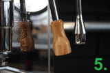 E61 Lever knop hout (Universeel)
