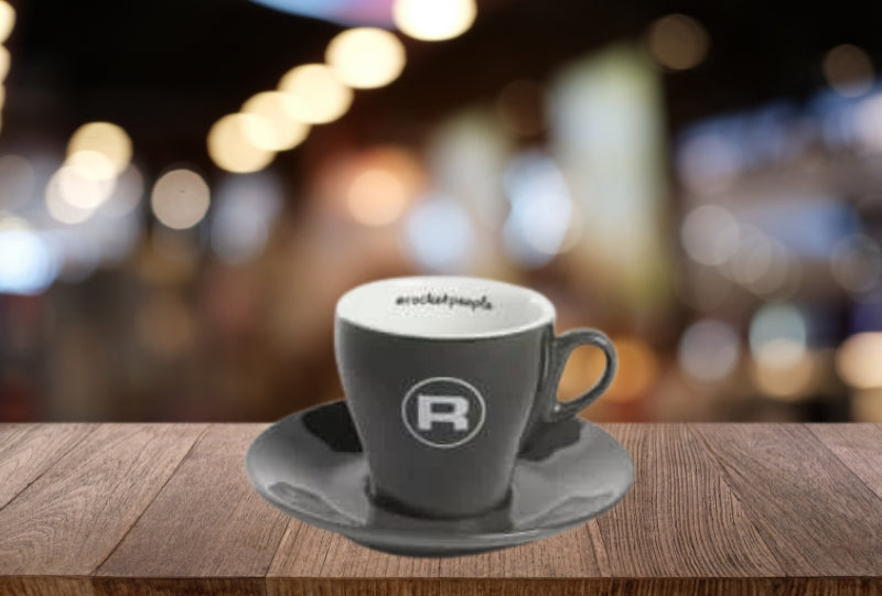 Rocket People Kopjes FlatWhite Grijs  (6st)
